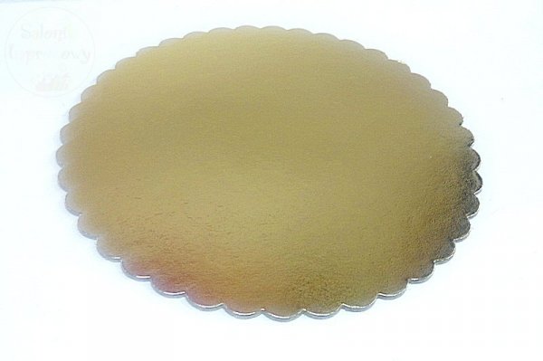 Podkład złoty pod tort  28 cm.