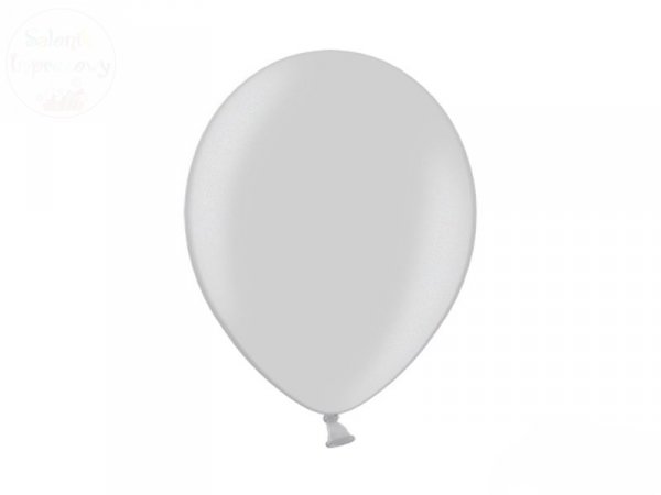 Balony srebrne metaliczne  30 cm - 1szt