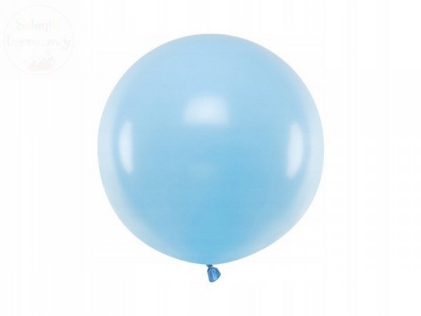 Balon okrągły 60 cm Pastel błękit