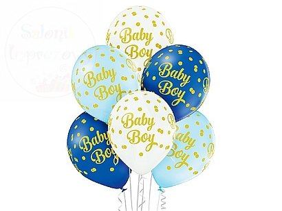 Balony 12 cali Baby Boy mix kolor