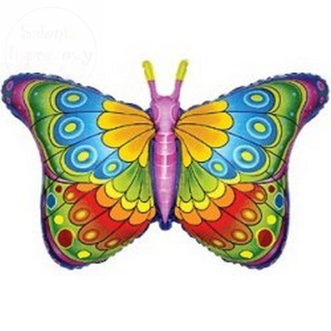 Balon foliowy 24 cale Kolorowy Motyl