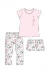 Piżama Cornette 665/311 Dreaming kr/r S-XL trzyczęściowa damska