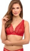 Czerwony biustonosz braletka soft Lupo 2523