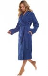Szlafrok damski frotte L&L 2408 navy