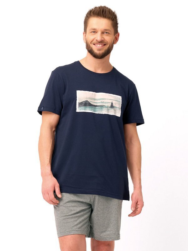 Piżama Key MNS 606 B25 kr/r M-2XL