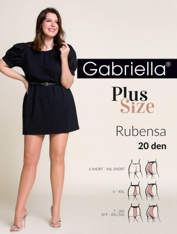 Rajstopy Gabriella Rubensa Plus Size 161 20 den 7-XXXL