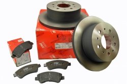 TRW 2X TARCZA TARCZE + KLOCKI HAMULCOWE TYŁ JUMPER BOXER DUCATO III 2006-