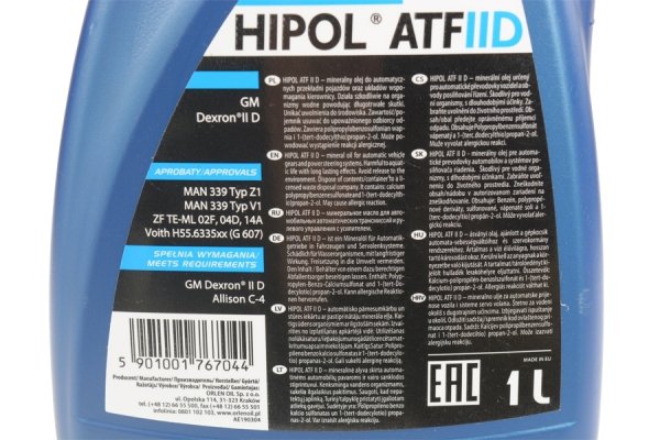 ORLEN HIPOL ATF II D 1L DO WSPOMAGANIA CZERWONY