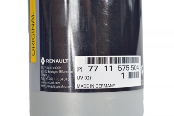 PŁYN HAMULCOWY BREAK FLUID DOT 4+ CLASS 6 RENAULT 7711575504