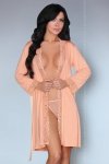 Szlafrok Model Natela Brzoskwinia - Livia Corsetti Fashion