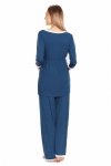 Piżama Ciążowa Model 0136 Blue - PeeKaBoo