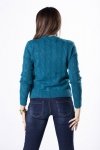 Sweter Damski Model Ramona M83049 Petrol Blue - Vittoria Ventini