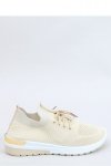 BUTY SPORTOWE SKARPETKOWE BEŻOWE G-363 BEIGE - Inello