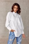 Koszula Damska Model EKR BLU0155 Ecru - Roco Fashion