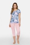 Piżama Damska Model Primavera Blue/Pink - Babella