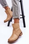 Botki Model Chilly R127 Beige - Step in style