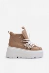 Buty Sportowe Model Zazoo 3416 Beige - Step in style