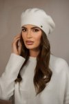 Zimowy Wełniany Beret Damski  Kolor  Ekru Kamea-Kiang - Kamea