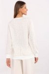 Bluzka Model MI-BZ-M742.86 White/Beige - Italy Moda