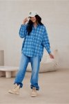 Koszula Damska Model Olly BLU0198-A29 Blue - Roco Fashion