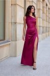 Sukienka Model Inez BOR SUK0461 Bordo - Roco Fashion