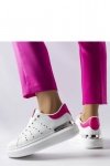 Białe sneakersy z kolorową perforacją Chalut - Solea