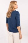 Bluzka Model CLM-BZ-0016.84 Dark Blue - Factory Price