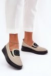 Mokasyny Model Vinceza 79522 Beige - Step in style