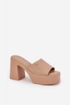 Sandał Klapki Model Tamirella 218-2 Khaki - Step in style