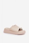 Sandał Klapki Model Saqesse MANO777 Beige - Step in style