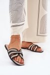 Sandał Klapki Model Scazze TC-11 Beige/Black - Step in style