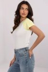 T-shirt Damski Model NM-TS-V7939.50 White/Yellow - NM
