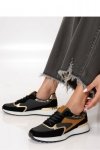 Damskie Sneakersy VELORE ? Black  Gold - Inello