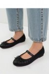 Damskie Baleriny VARENA - Black - Inello