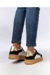 Damskie Sneakersy ? Czarne AURORA BLACK - Inello