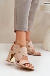 Sandały Model Delariona M502 Dark Beige - Step in style