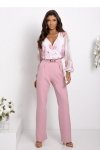 Spodnie Komplet Model Milano 01801. Dirty Pink/Flowers - With You
