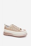 Trampki Model S.Barski BF51-101 Beige - Step in style