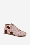 Botki Model Maciejka 03426-48 Beige Flowers - Step in style