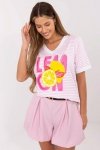 Bluzka Model MI-BZ-M6312-4.74 Fluo Pink - Italy Moda