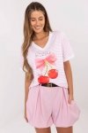 Bluzka Model MI-BZ-M6312-3.77 Fluo Pink - Italy Moda