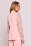 Marynarka Model MOE865 Powder Pink - Moe