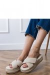 Sandał Klapki Model Juko PL365 Beige - PRIMO