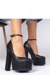 Czółenka Model Felida H8-217 Black Skóra - PRIMO