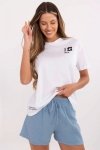 Tshirt Damski Model D12022AC02705A White/Blue - Fresh Made
