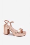 Sandały Model Lillita 6896 Pink/Gold - Step in style