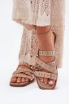Sandał Klapki Model Manitte 9706 Beige - Step in style