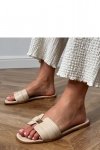 Sandał Klapki Model Lewanda DM453 Beige - PRIMO