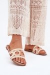 Sandał Klapki Model Nirina LX9607 Beige - Step in style