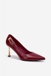 Szpilki Model Mivira LE137P Bordo - Step in style